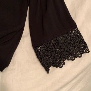 Black lace kimono
